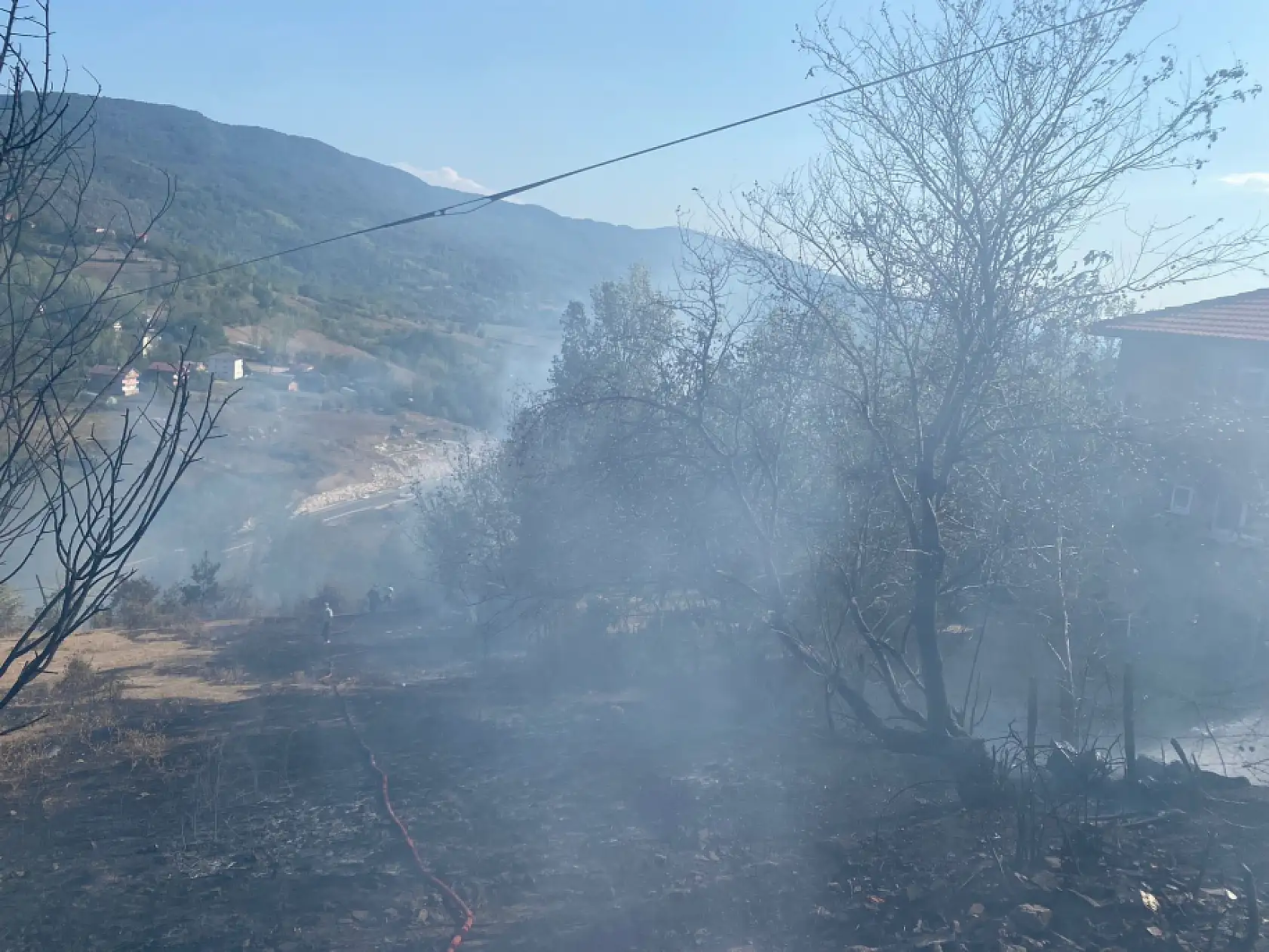 Bartın'da korkutan yangın ihbarı