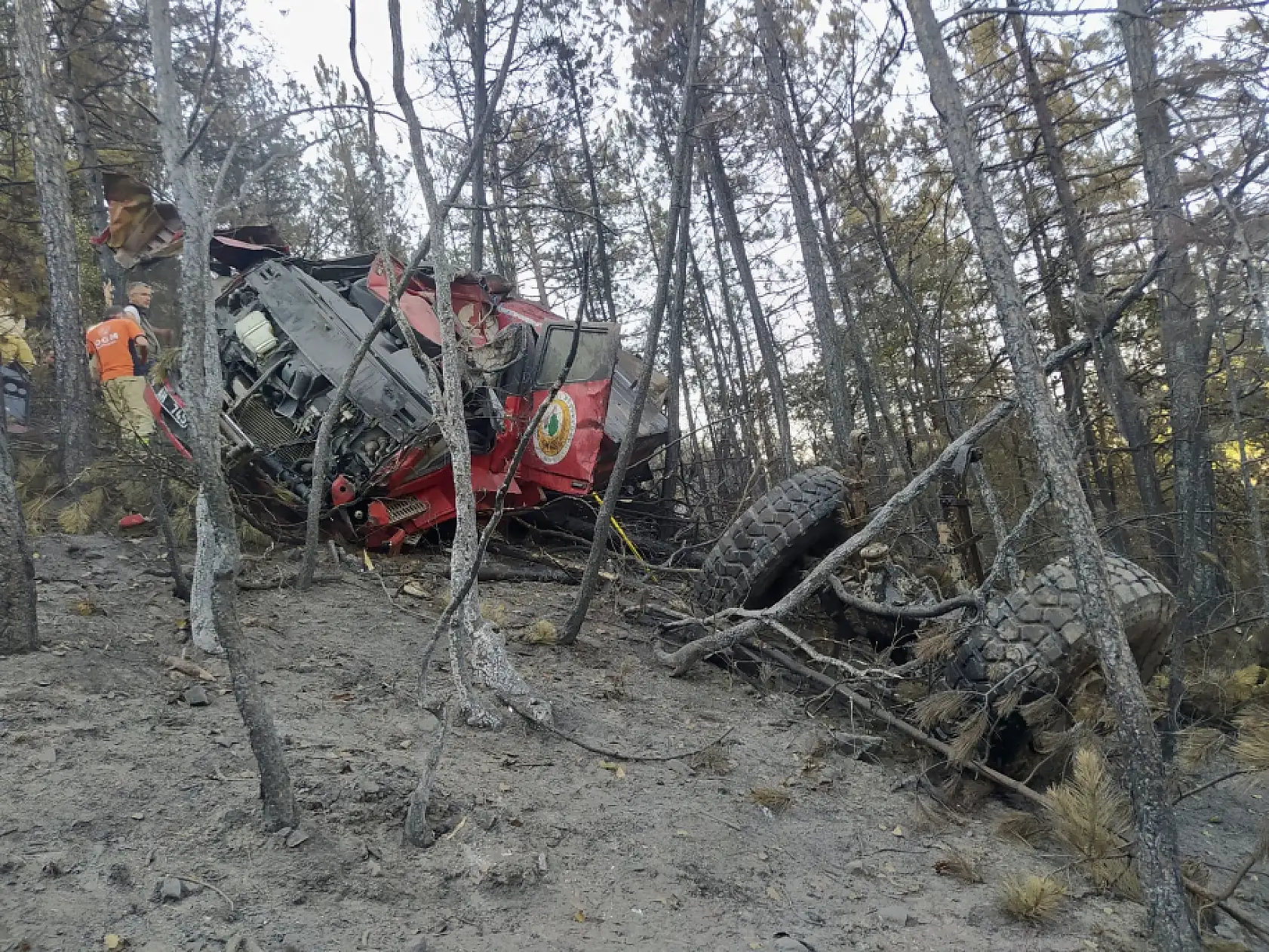 Arazöz şarampole yuvarlandı