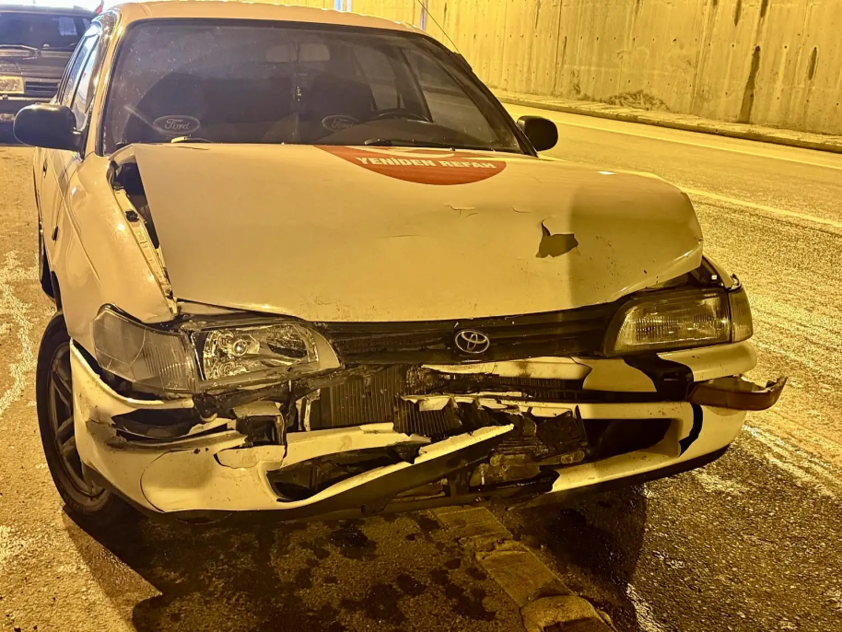 Tünelde zincirleme kaza