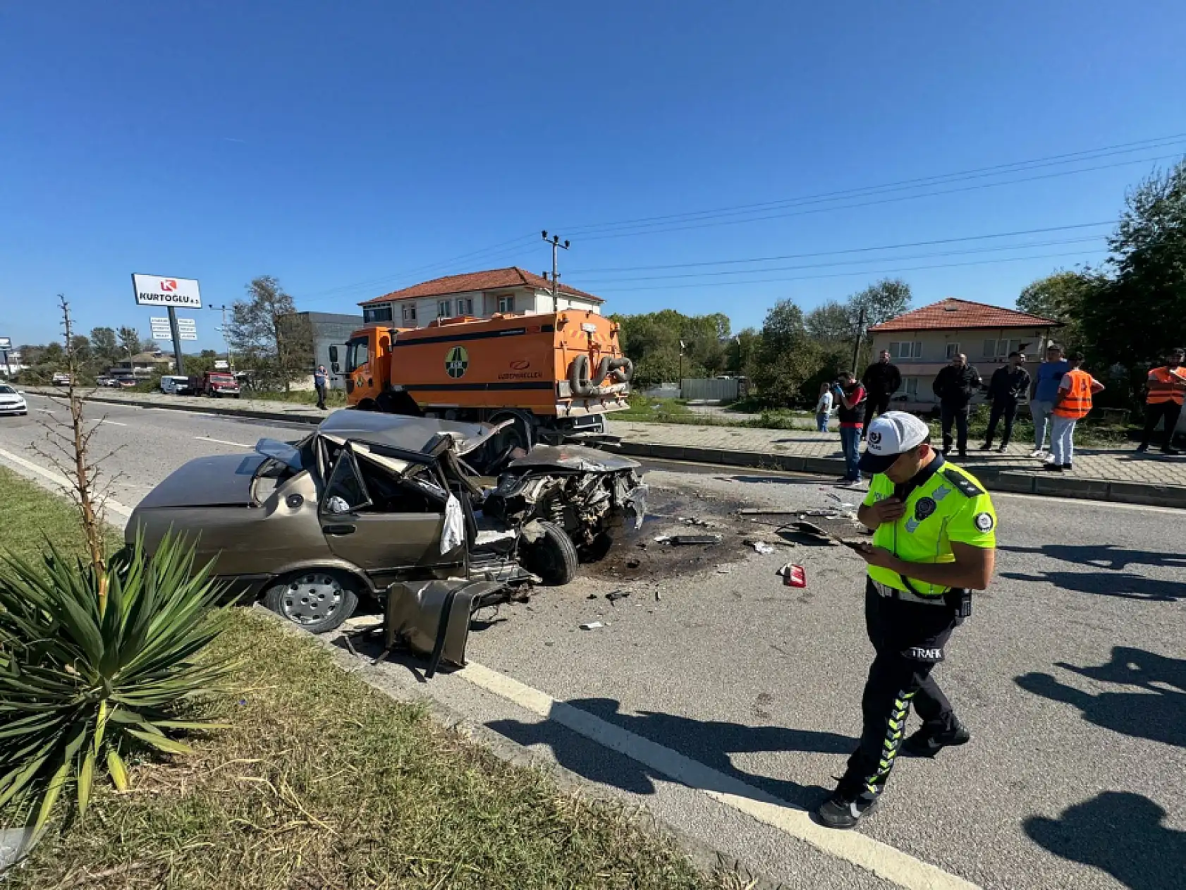 Terminal yolunda feci kaza