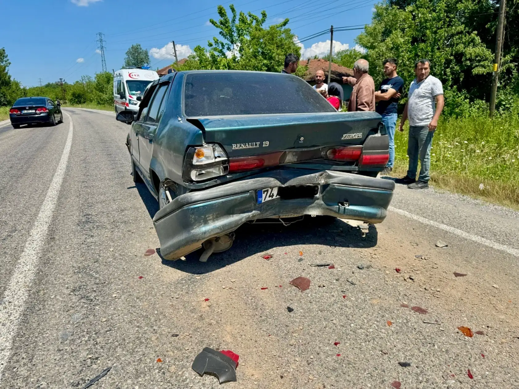 Bartın'da zincirleme kaza