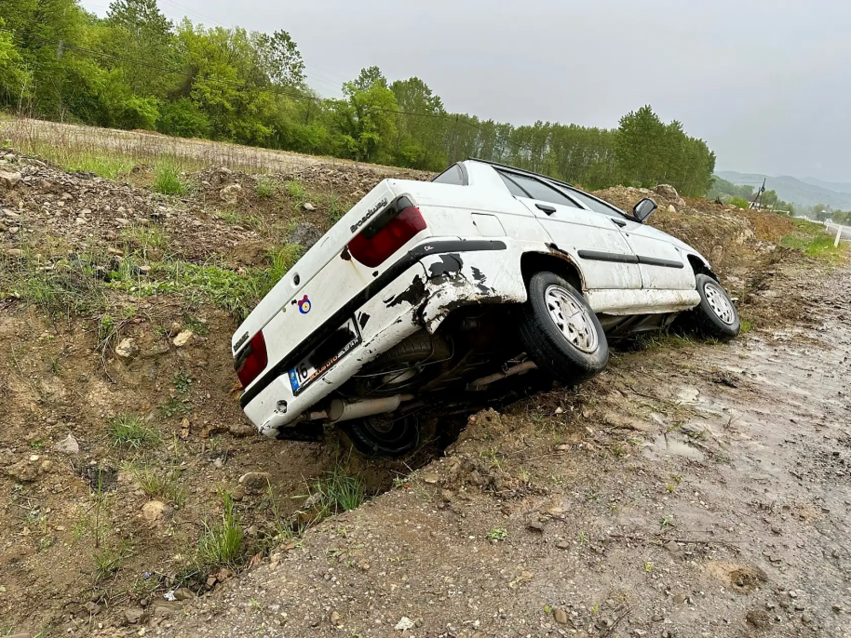 Kozcağız yolunda yine kaza