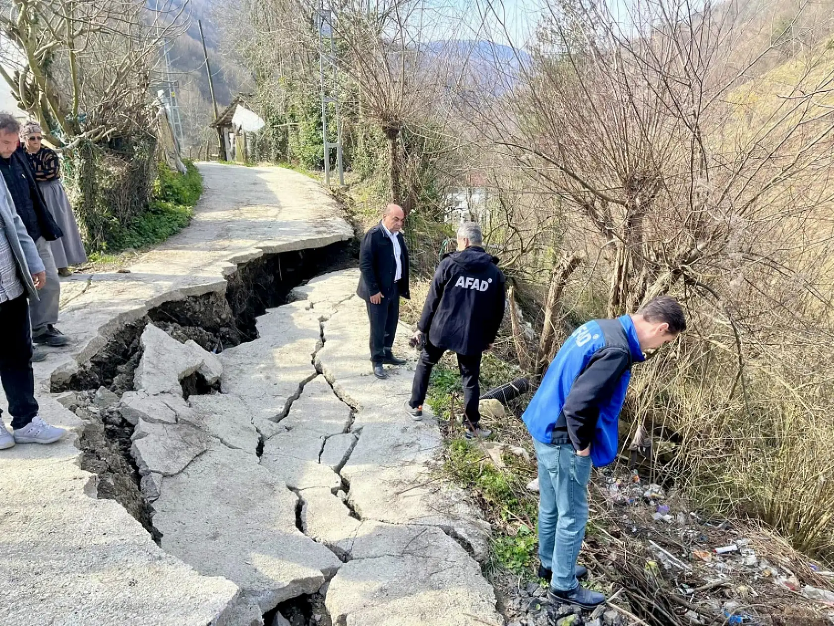 Bartın'da heyelan tehlikesi