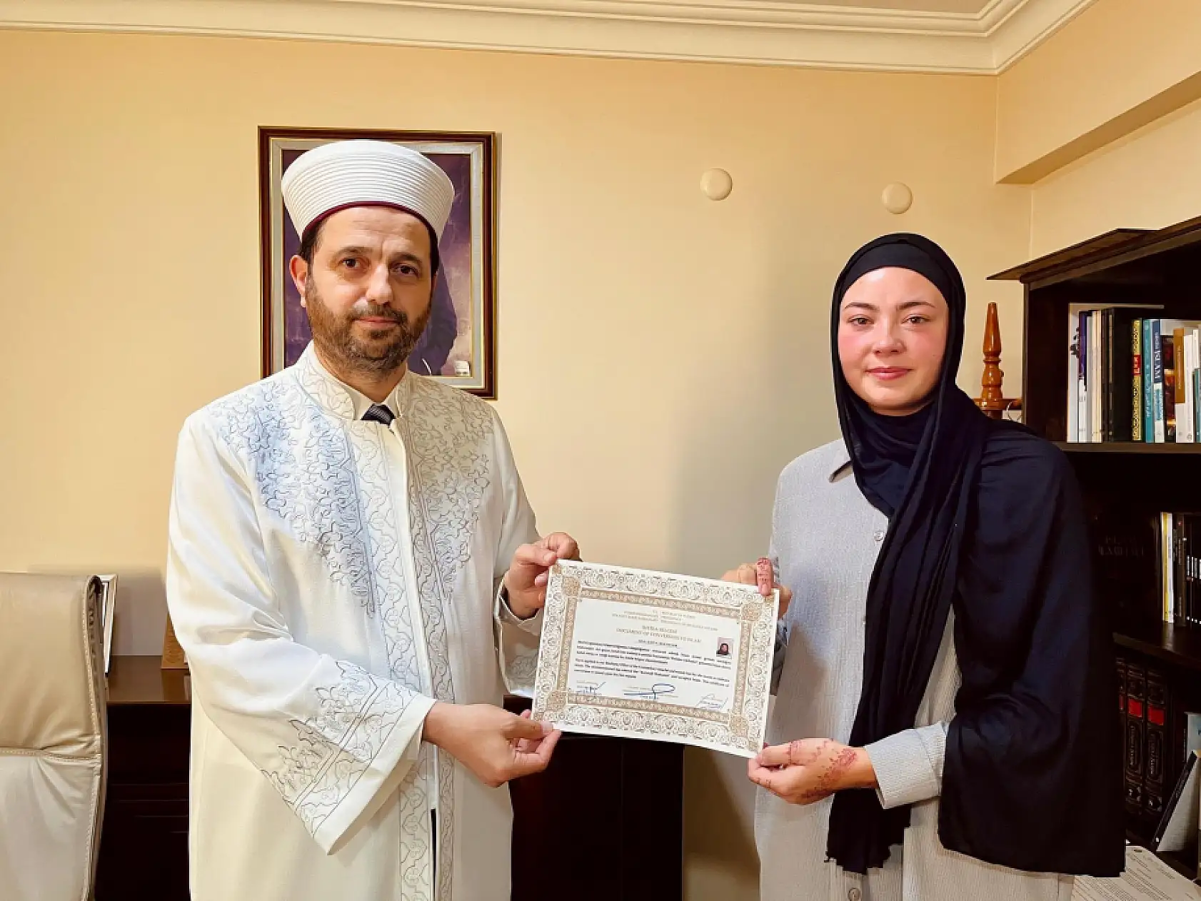 Müslüman oldu, Havva ismini aldı