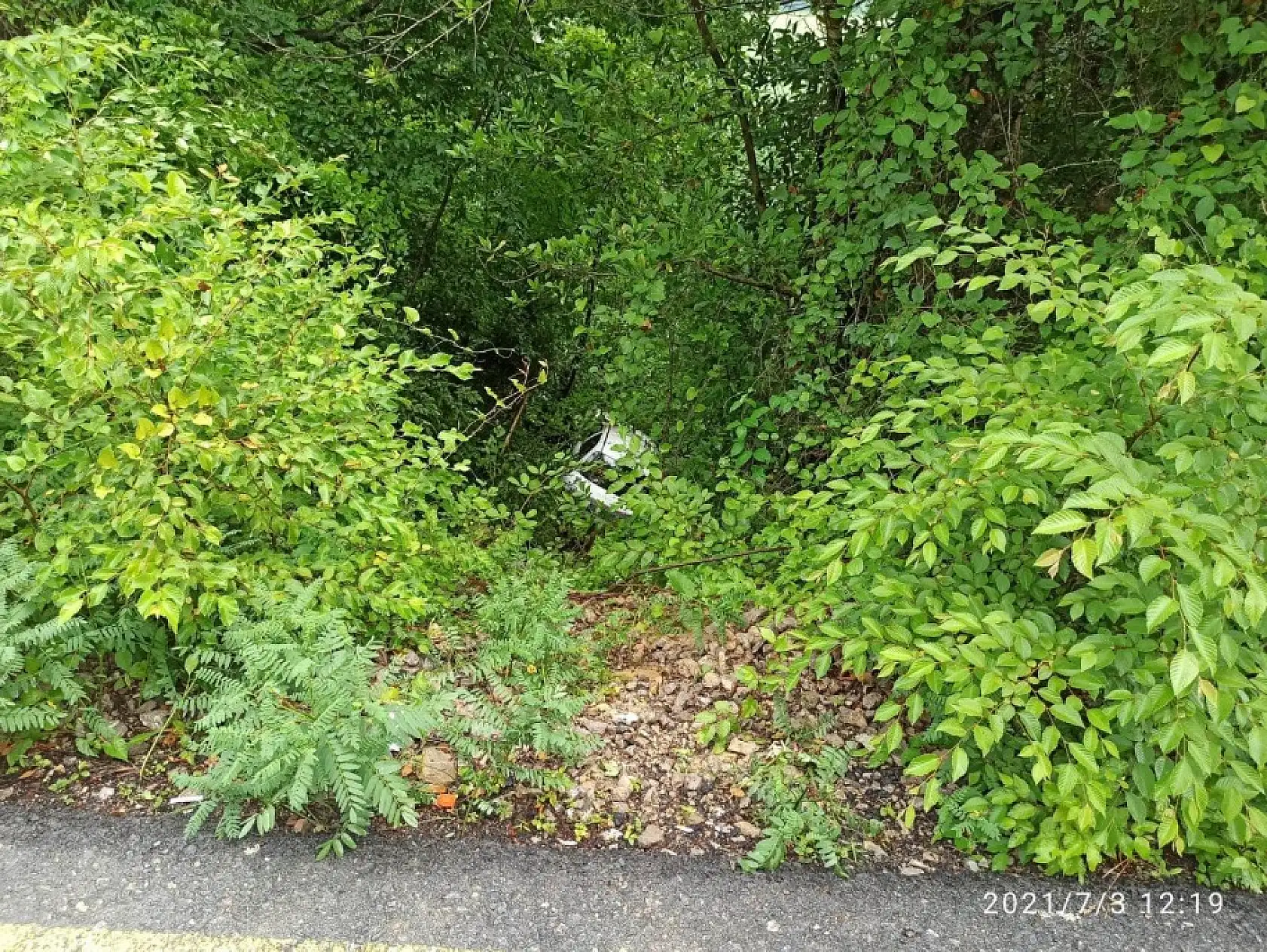 Otomobil uçuruma yuvarlandı