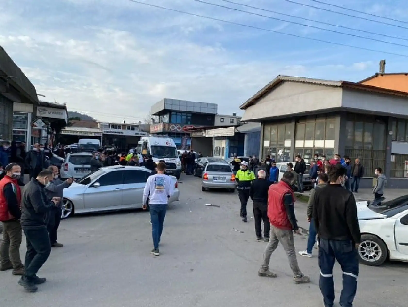 Sanayide zincirleme kaza