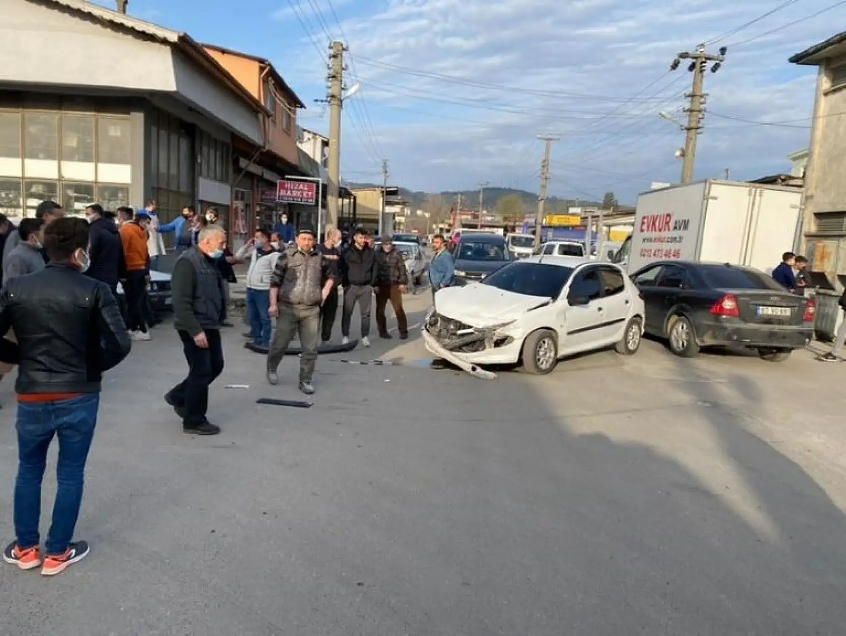 Sanayide zincirleme kaza