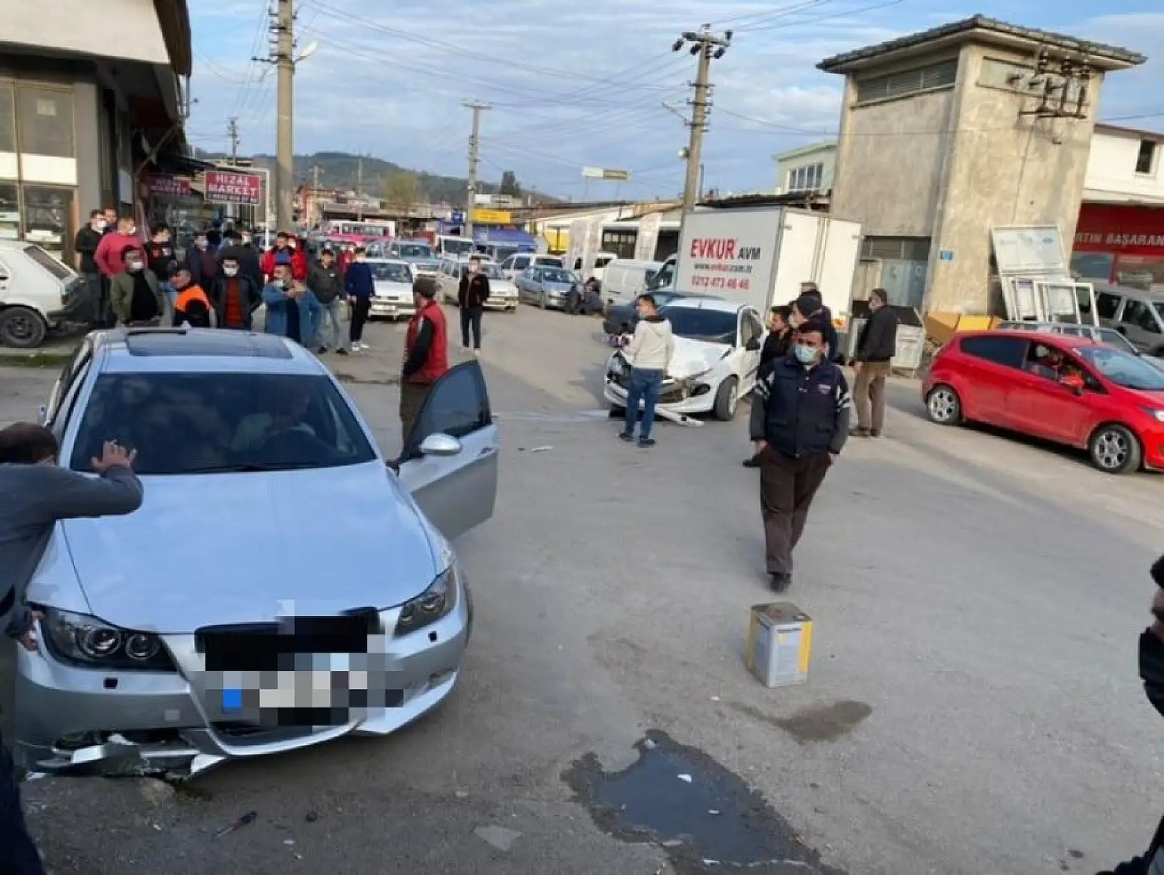 Sanayide zincirleme kaza