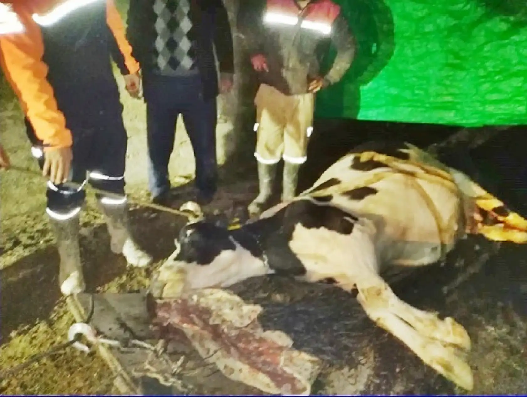 Dereye düştü, ekipler seferber oldu