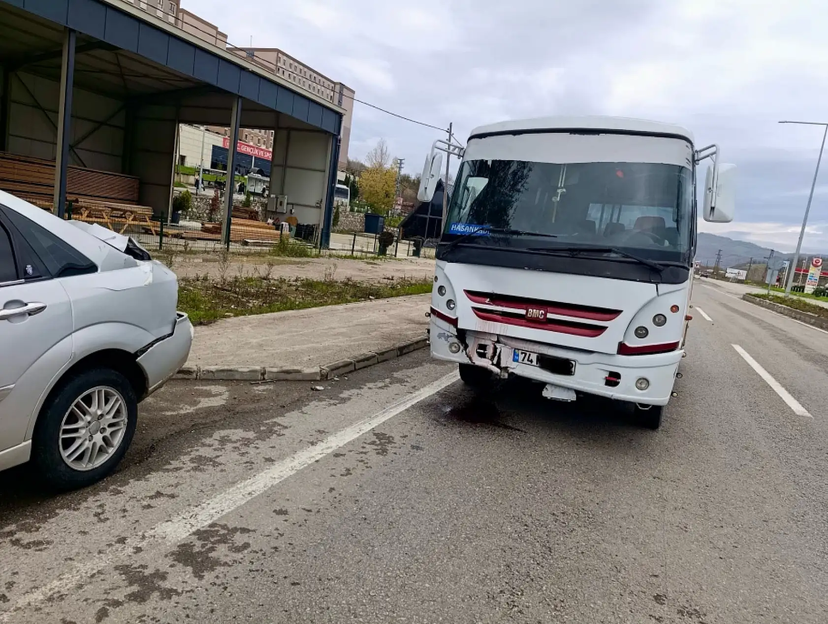 Bartın terminal yolunda kaza
