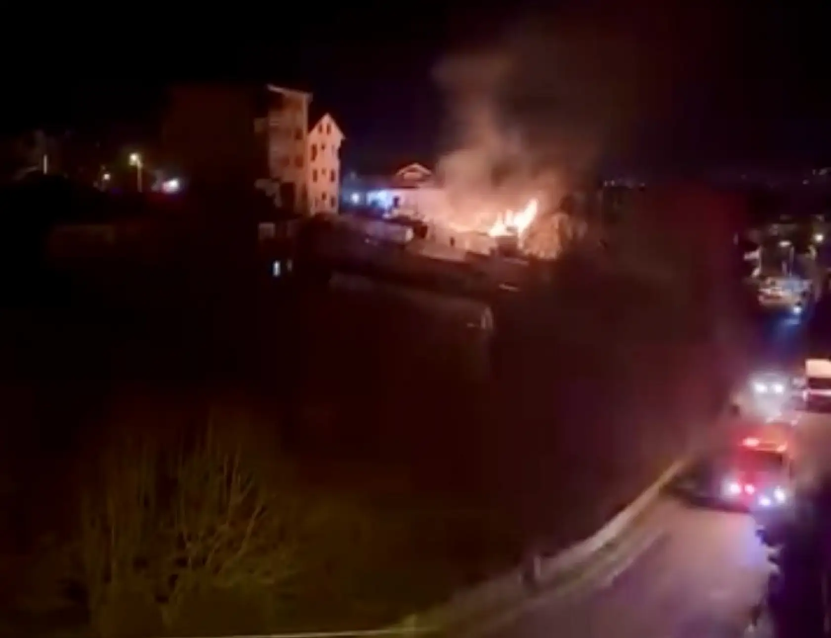 Balamba'da korkutan yangın