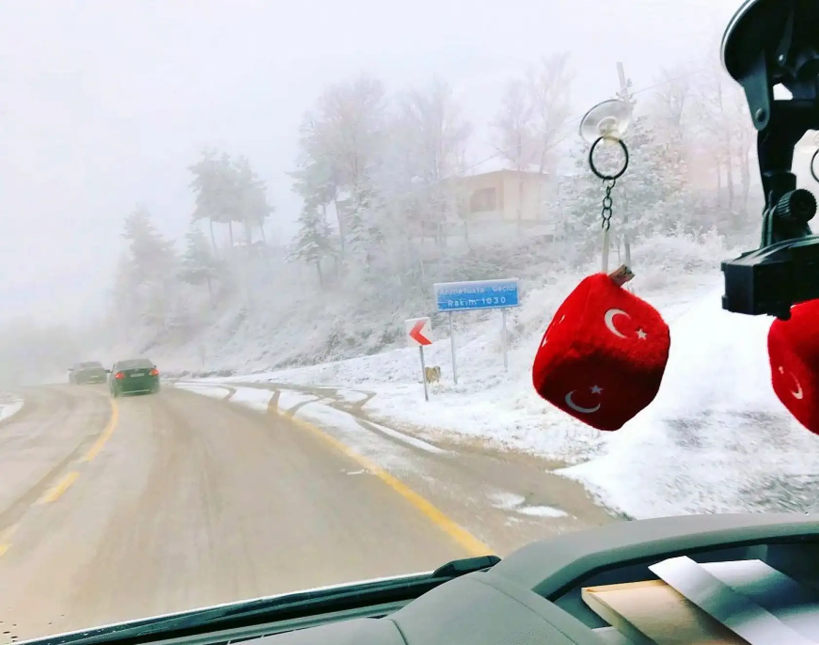 Ahmetusta'dan kar manzaraları