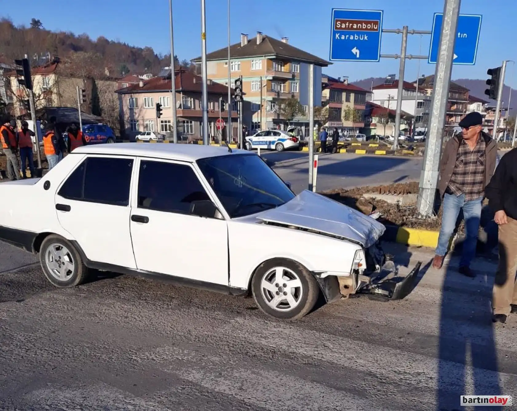 Organize sanayi kavşağında çarpışma