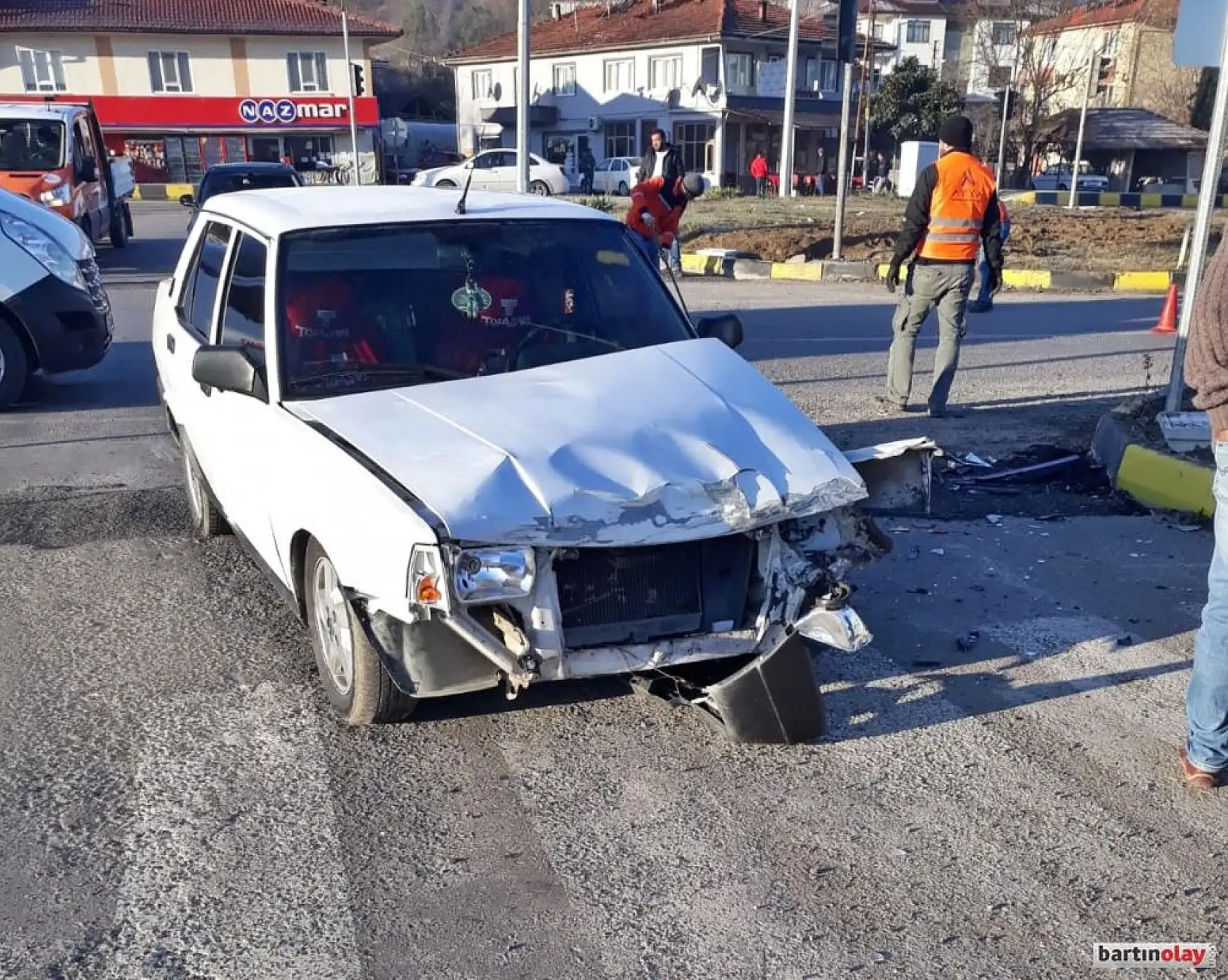 Organize sanayi kavşağında çarpışma