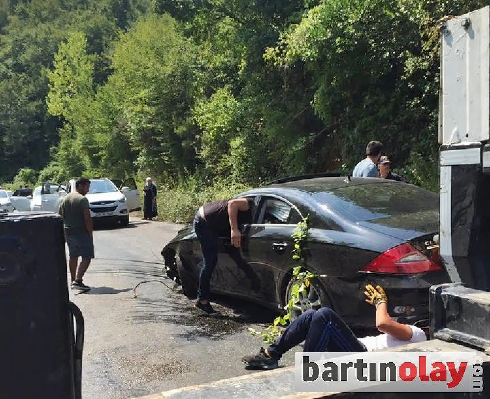 İnkumu yolunda kaza