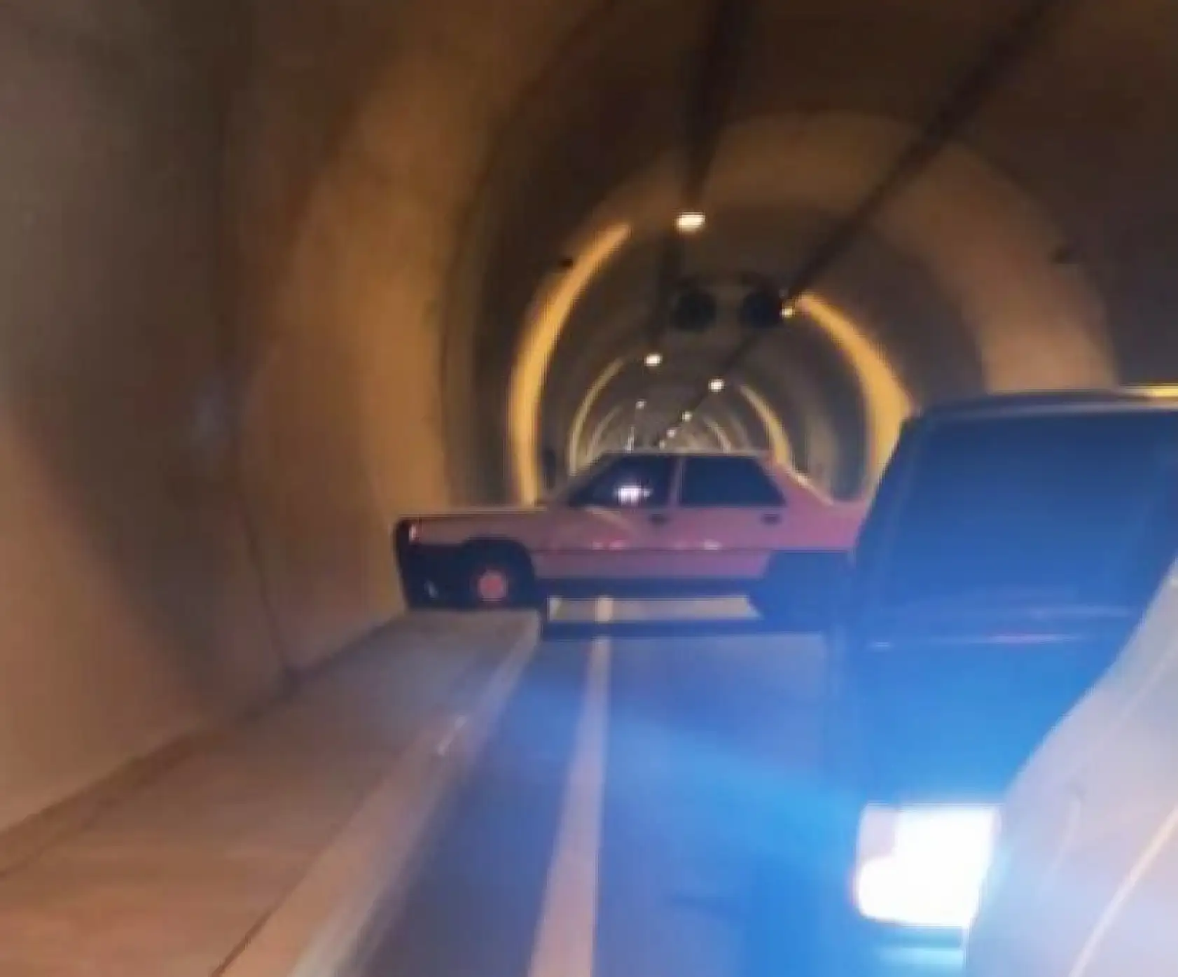 Amasra tünelinde kaza