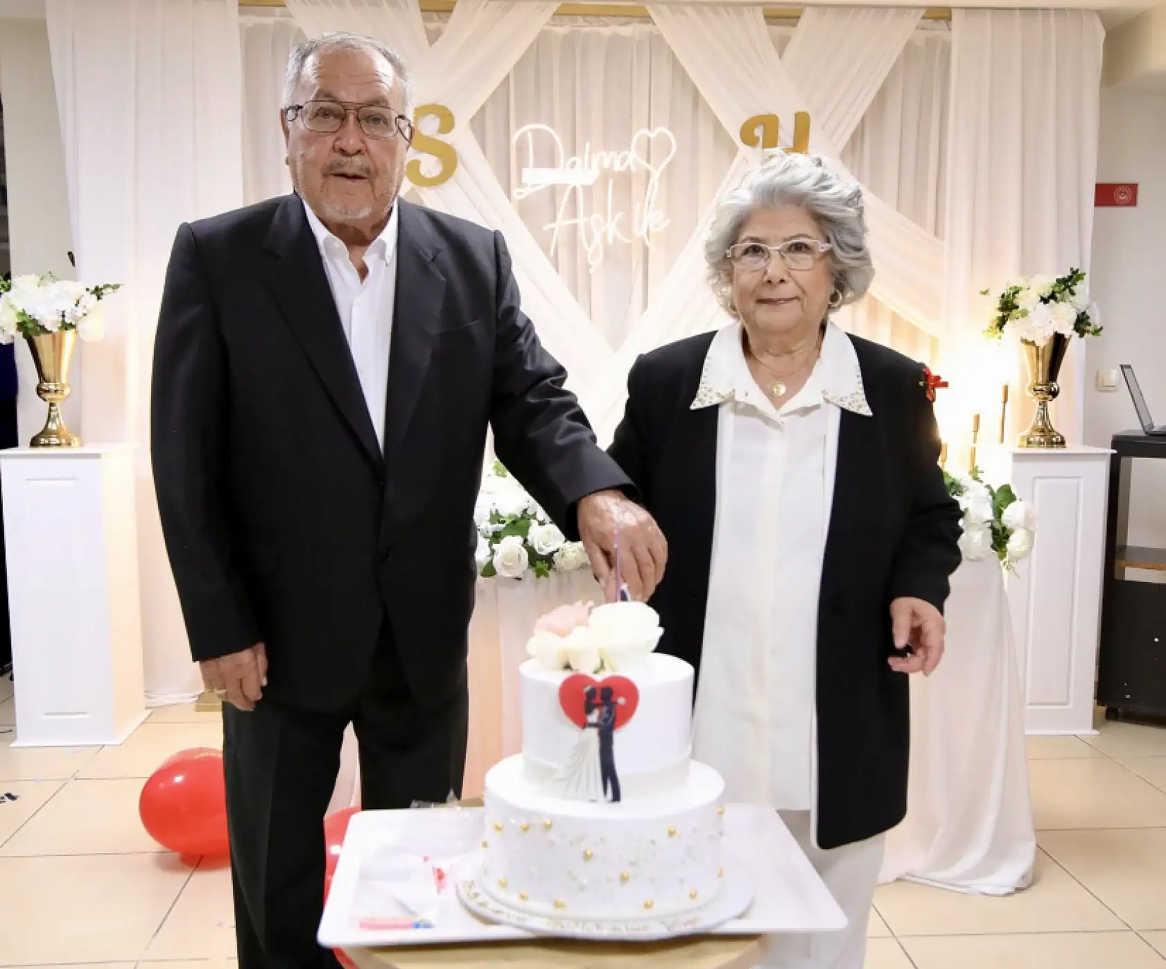 Huzurevinde tanışıp evlendiler