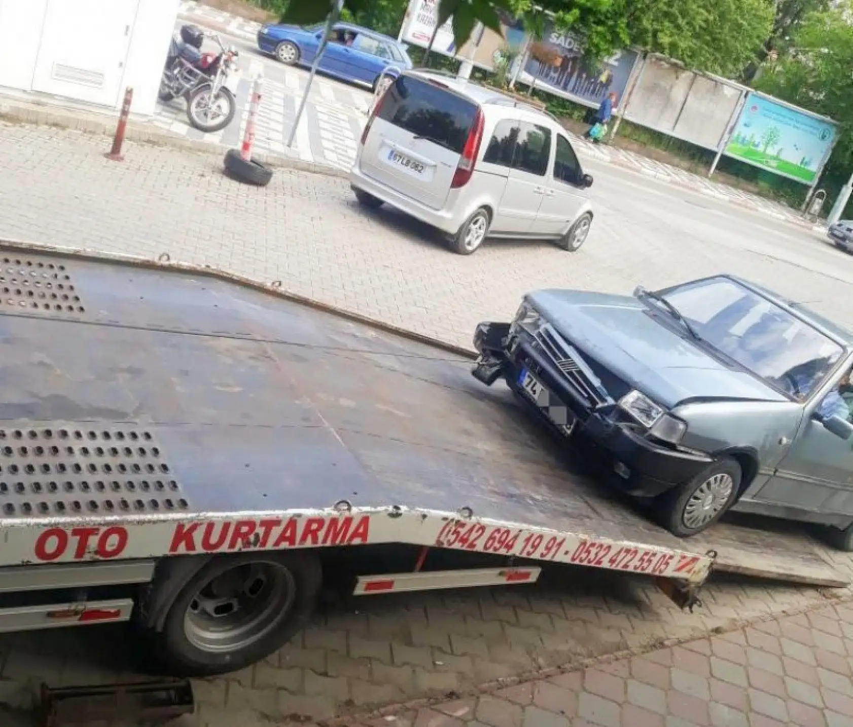 Bulvarda zincirleme kaza