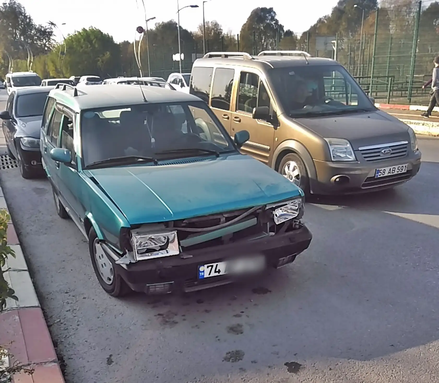 Yalıda zincirleme kaza