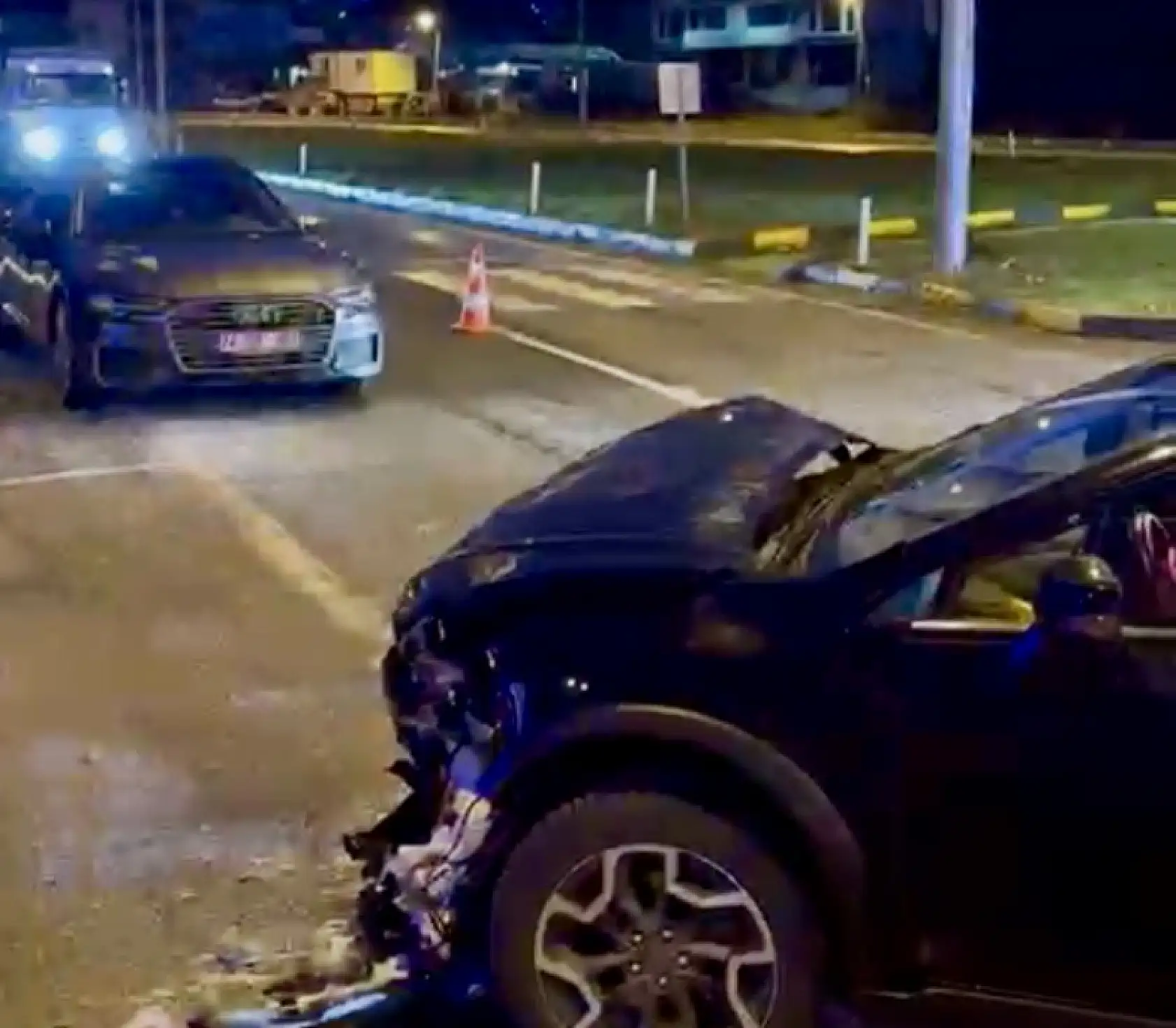 Organize Kavşağında feci kaza