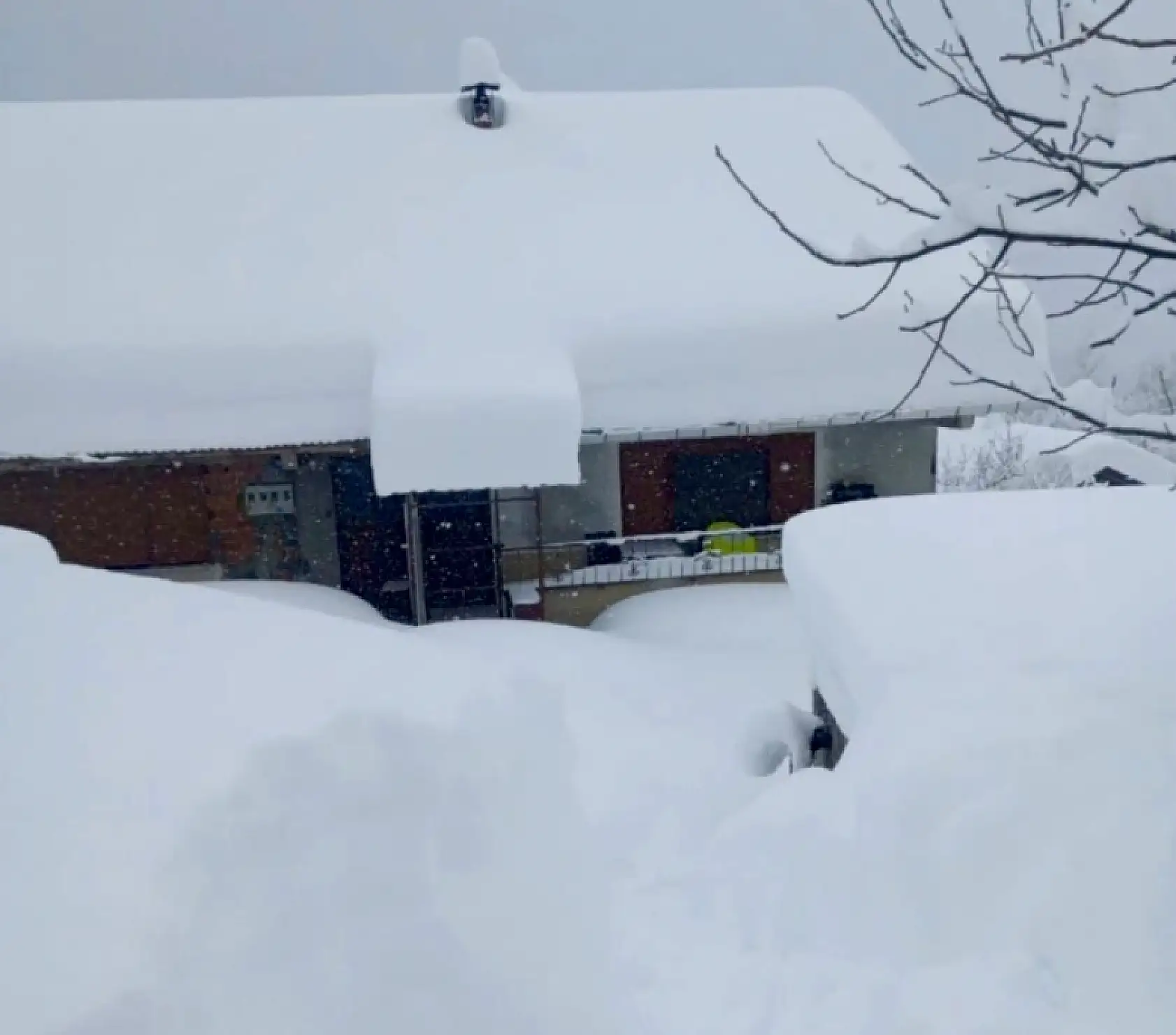 Köylerde kar insan boyunda