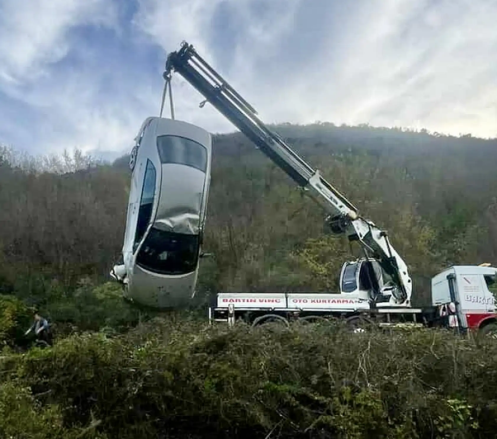 İnkumu yolunda kaza