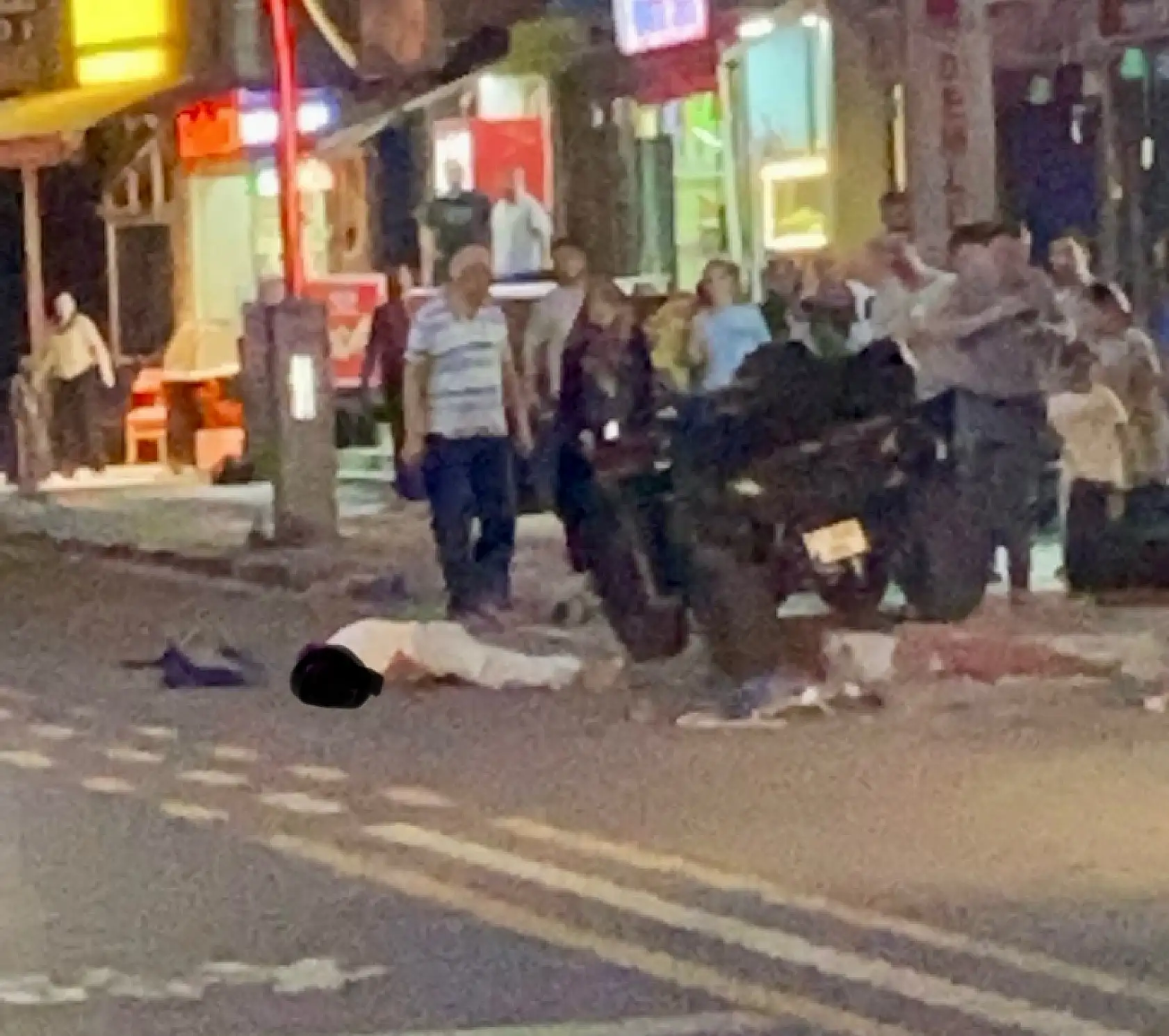 Bulvarda motosiklet kazası