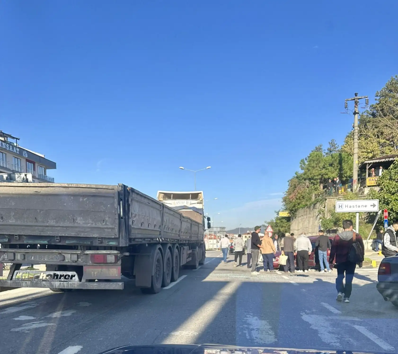 Hastane altında kaza