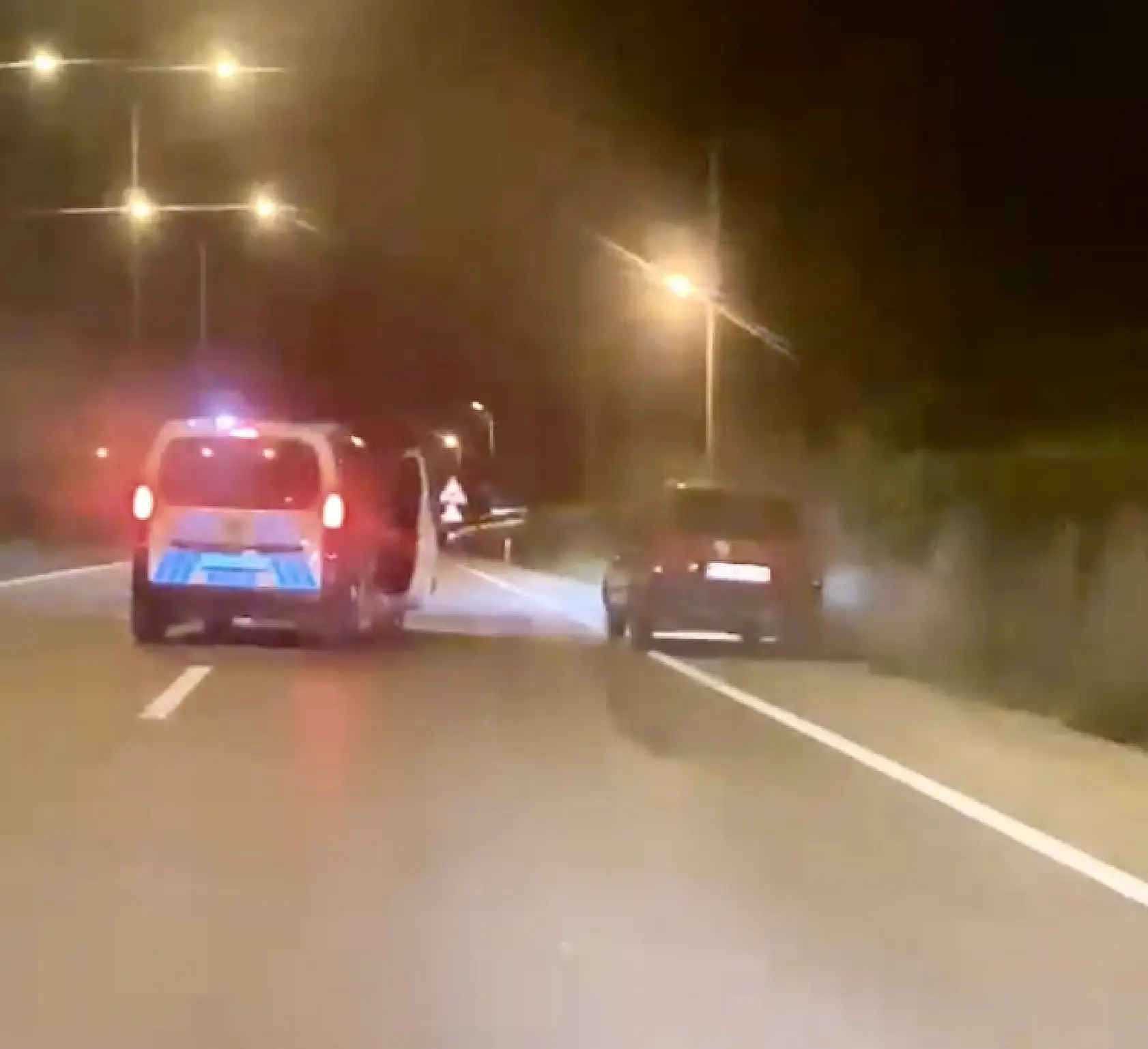 Jant üstünde kıvılcımlar saçtı