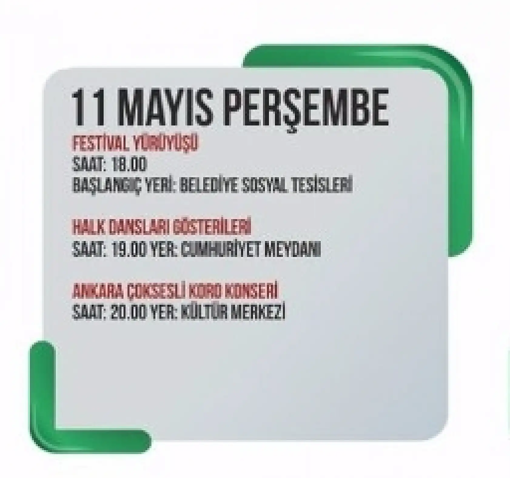 33. Bartın Kültür sanat festivalinin programı