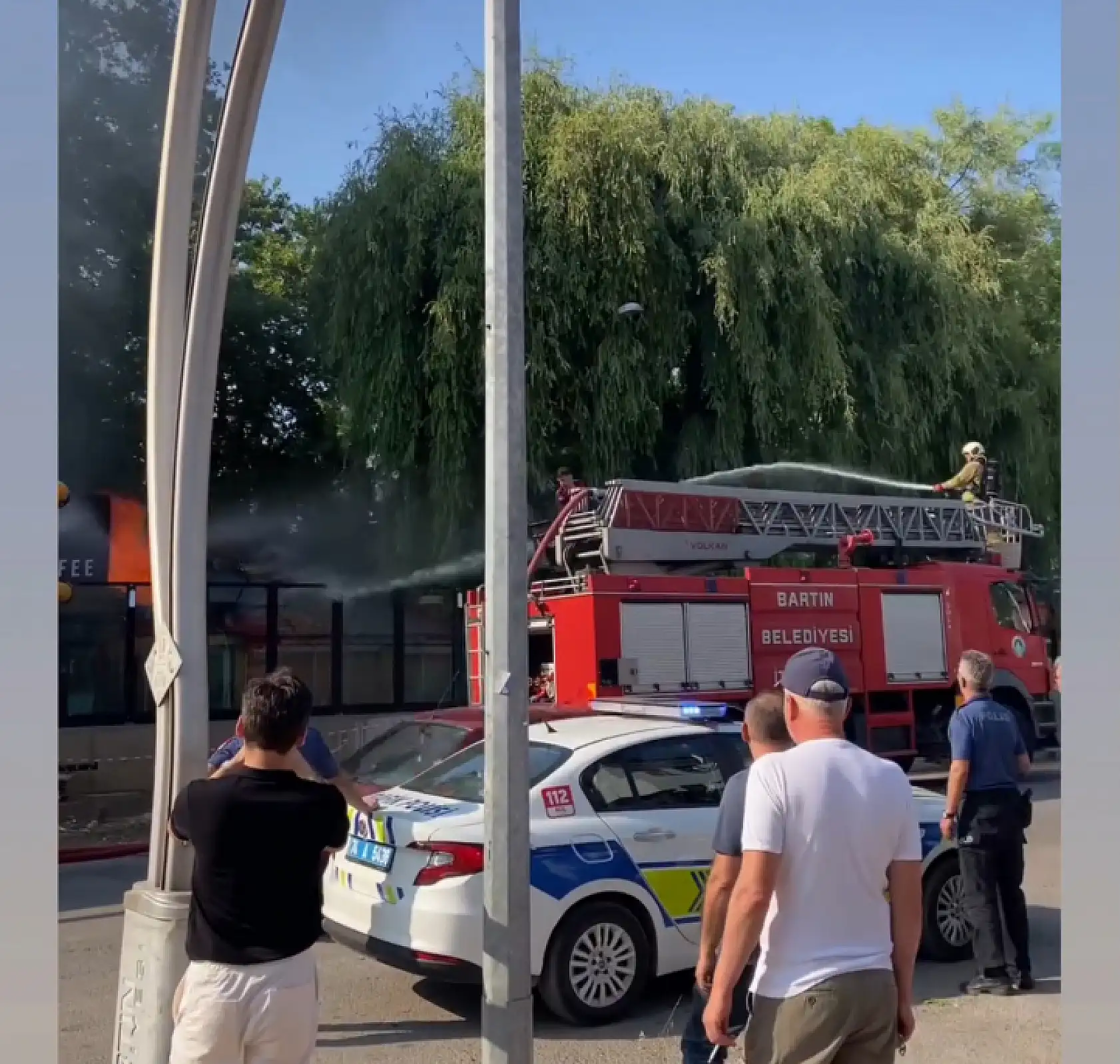 Bartın Yalı'da Yangın paniği