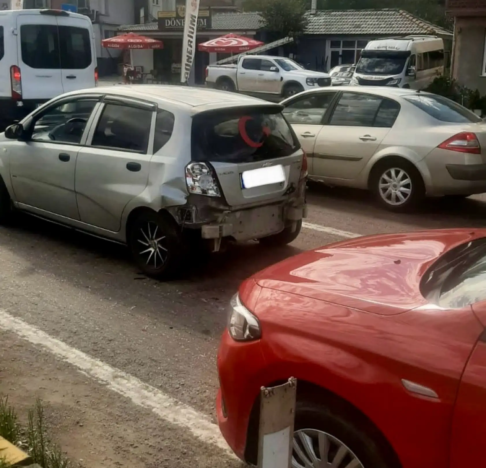 Kurtköy kavşakta kaza