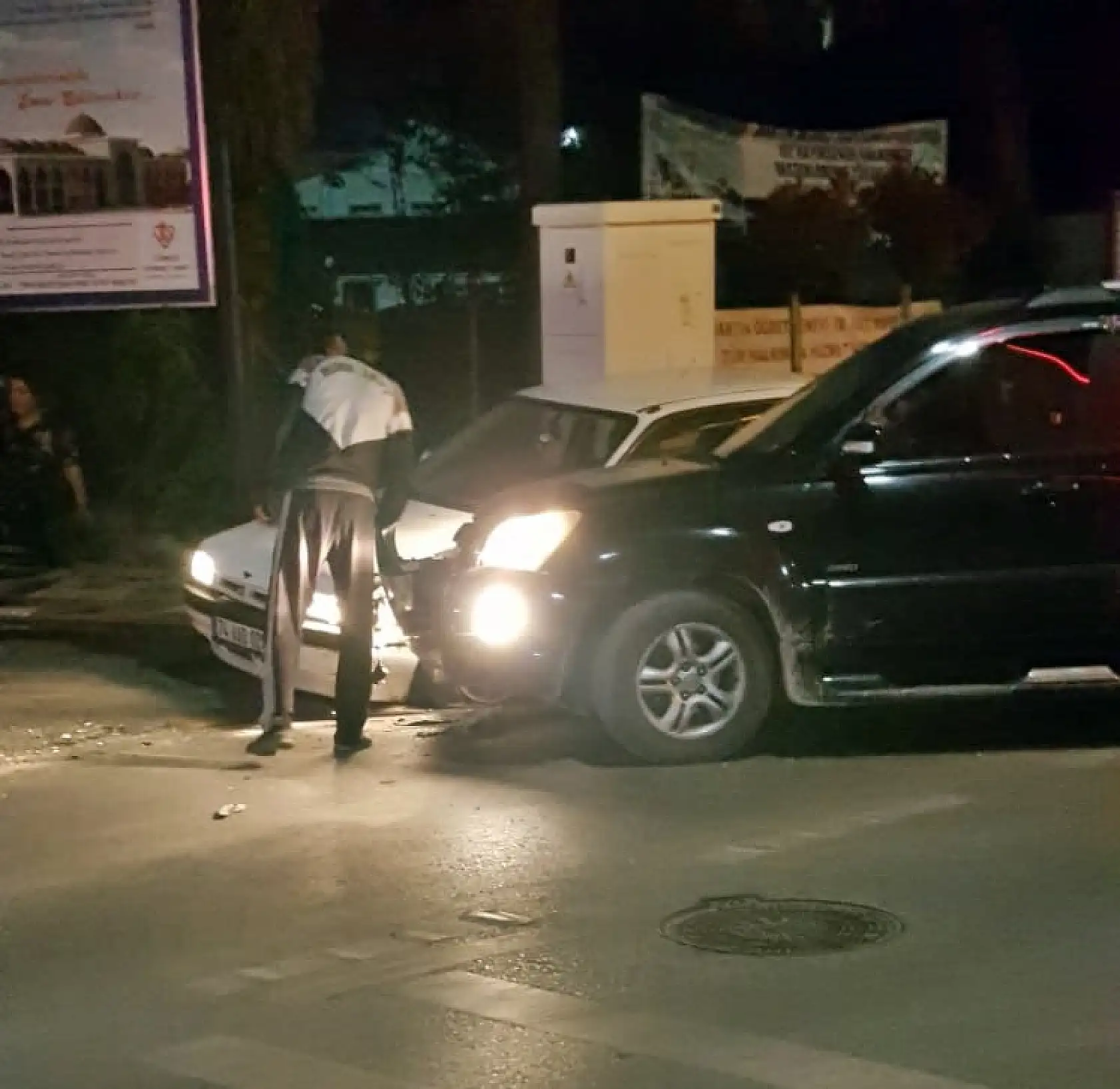 Bulvarda kaza, çarpışma