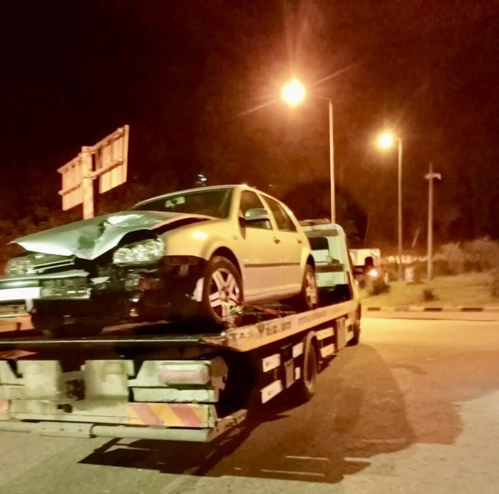 Hastane kavşağında kaza