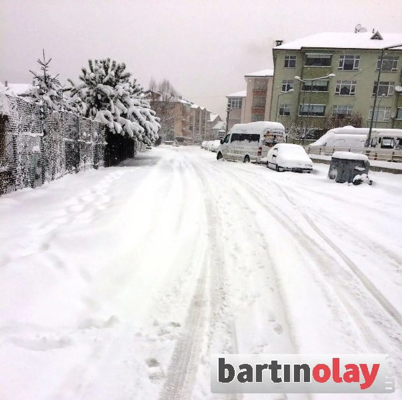 Bartın'da Kar Kalınlığı 25 Santimi Buldu