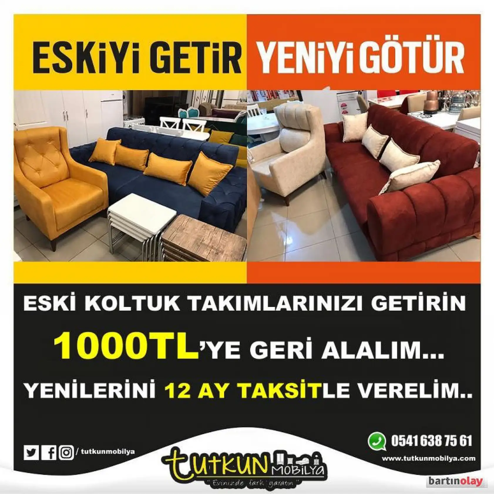 Tutkun Mobilya'da Açılışa Özel İndirimler