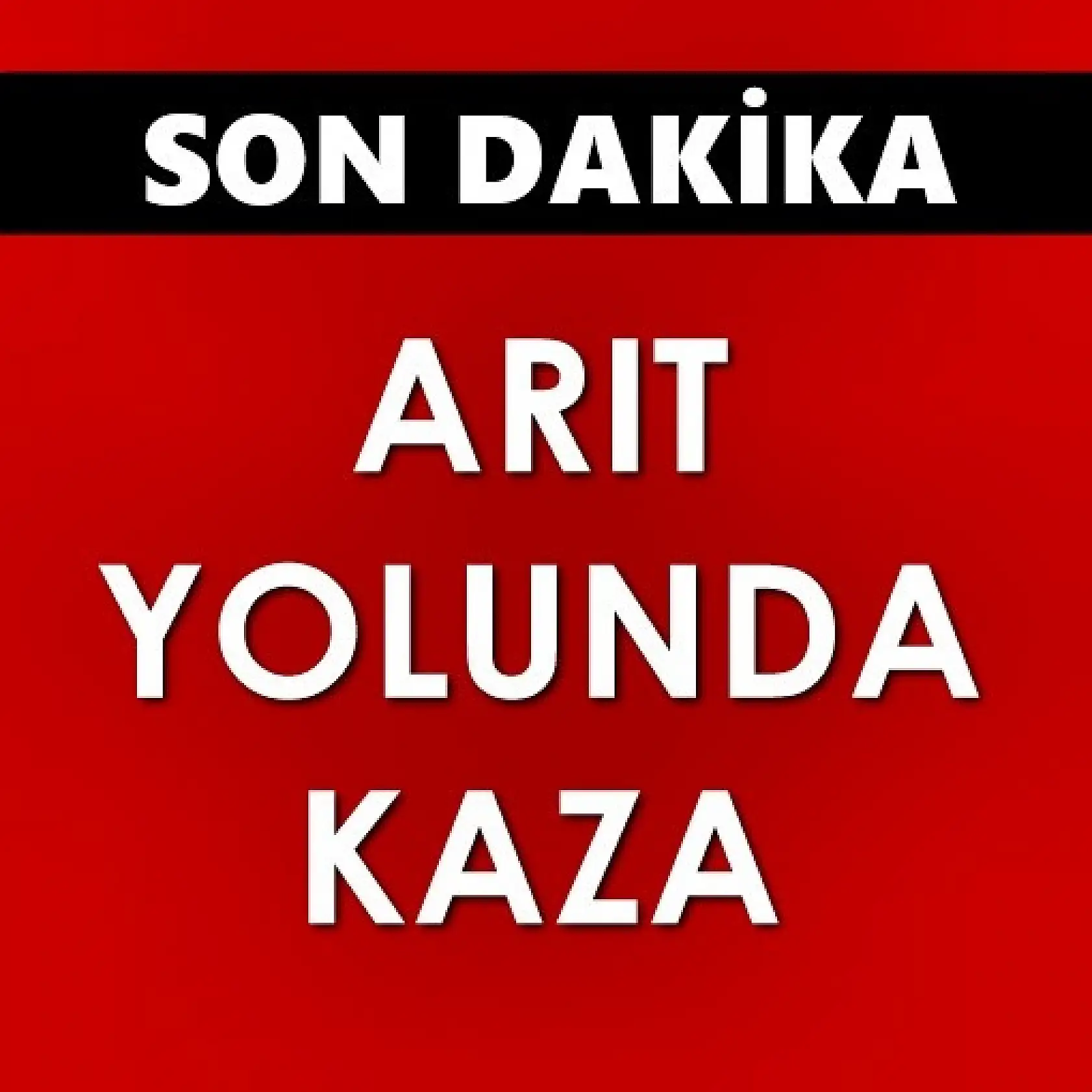 Bartın Arıt yolunda kaza!