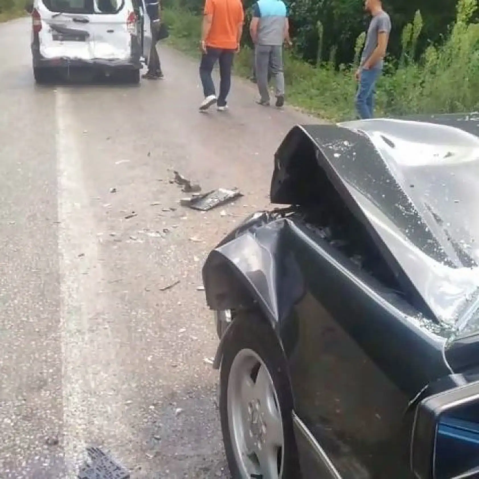 Amasra eski yolda kaza