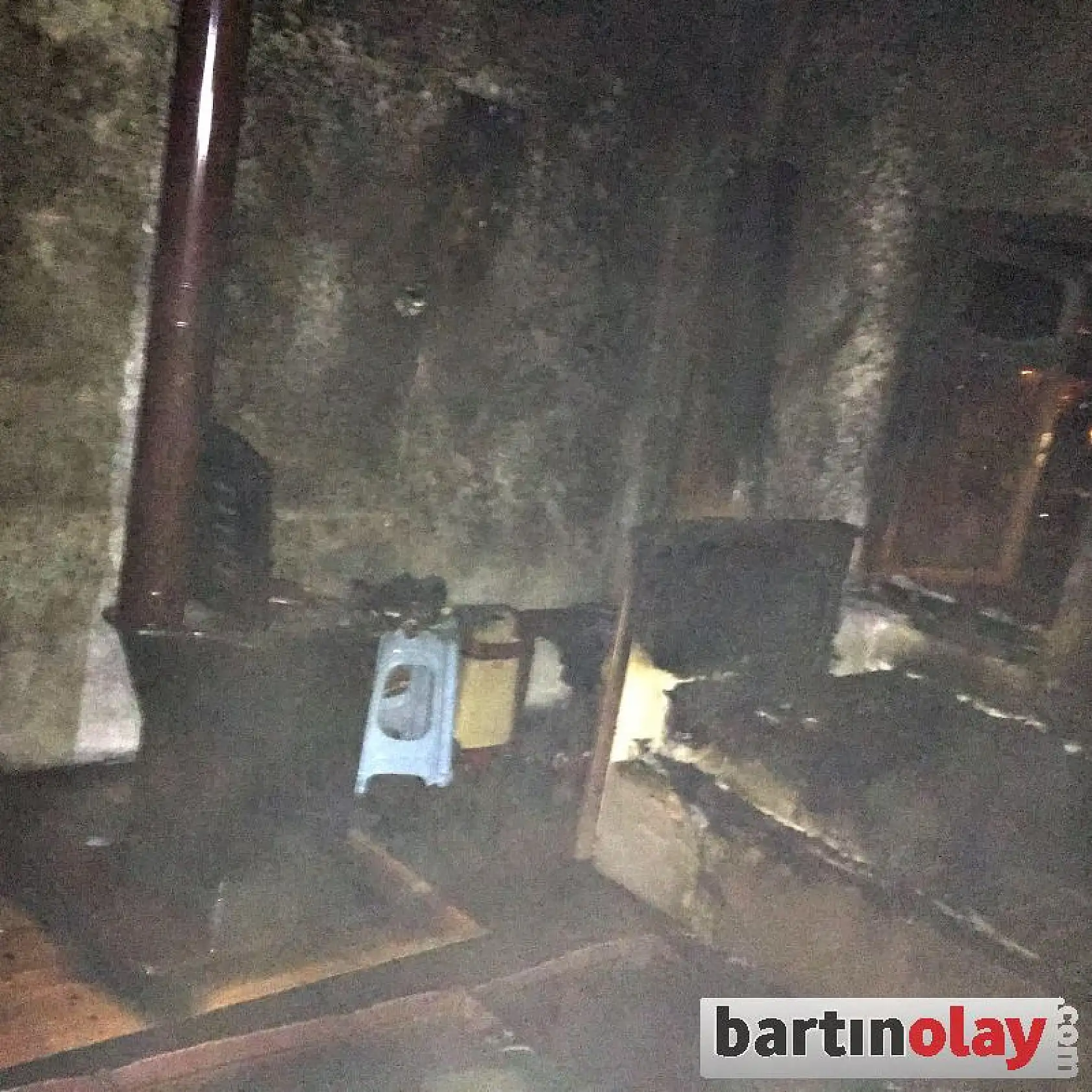 Sobayı yakarken yangın çıktı