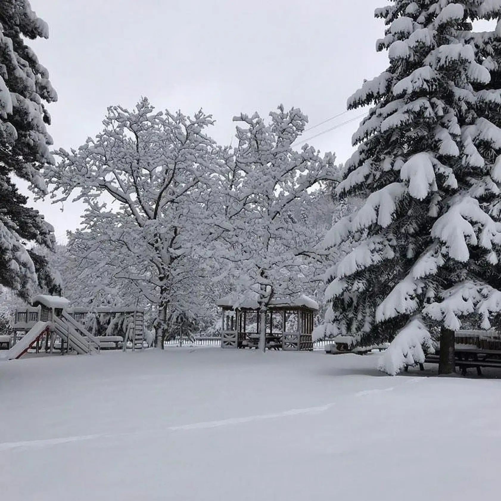 Ulukaya'dan çok güzel kar manzaraları