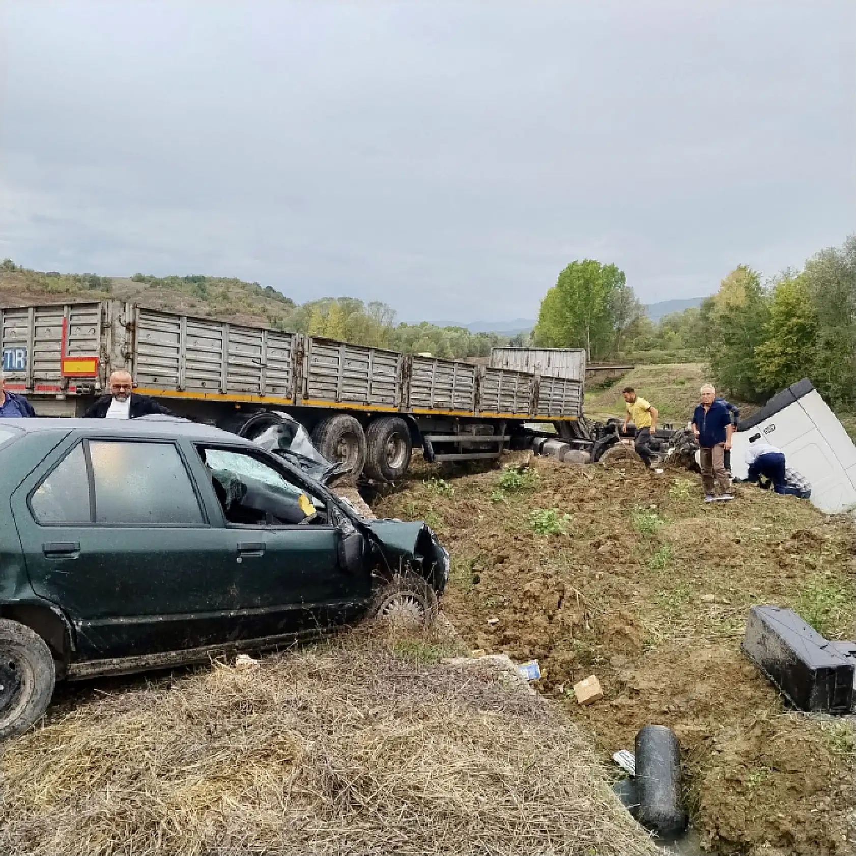 Potbaşı Mevkiinde Feci Kaza!