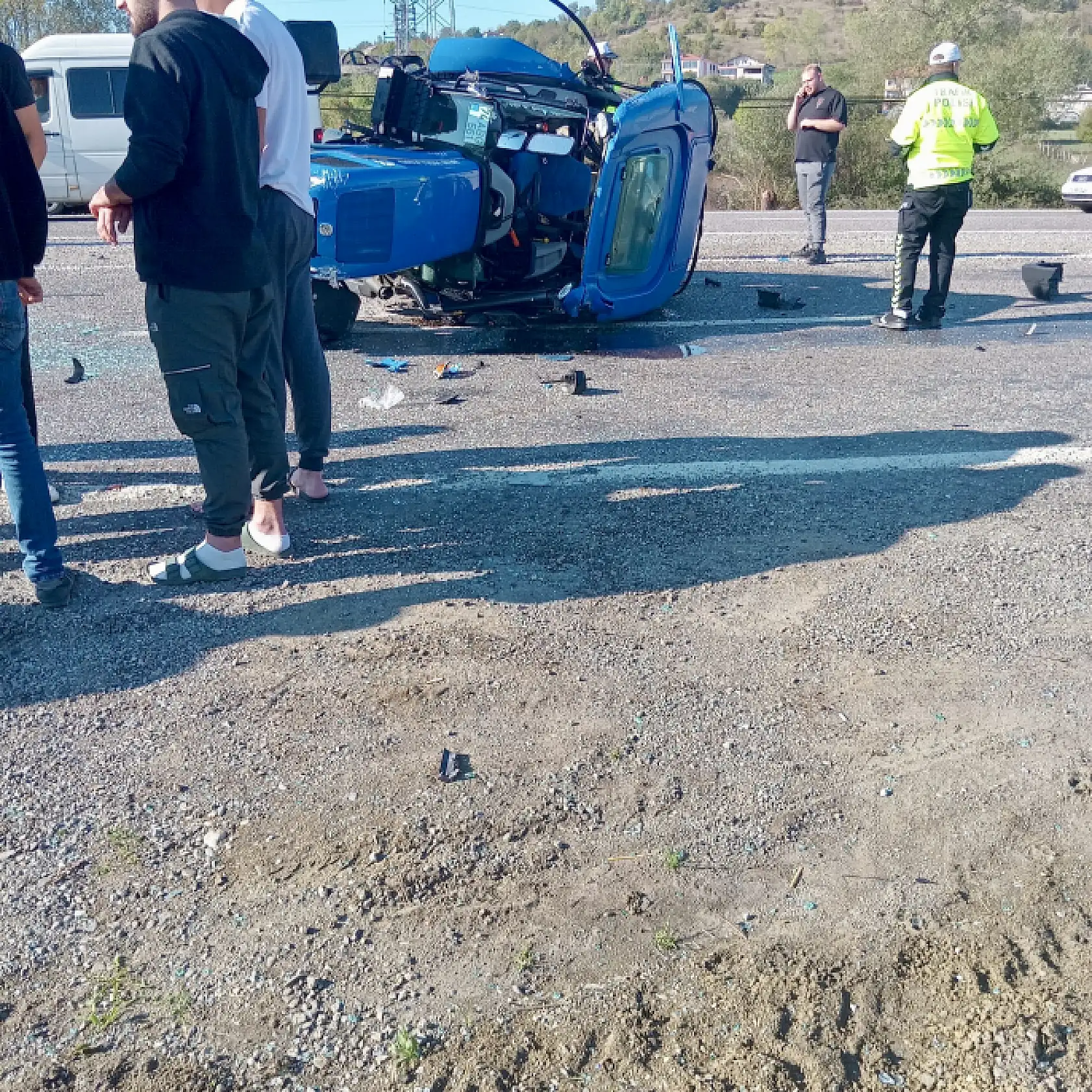 Bartın'da Zincirleme Kaza: 4 Yaralı
