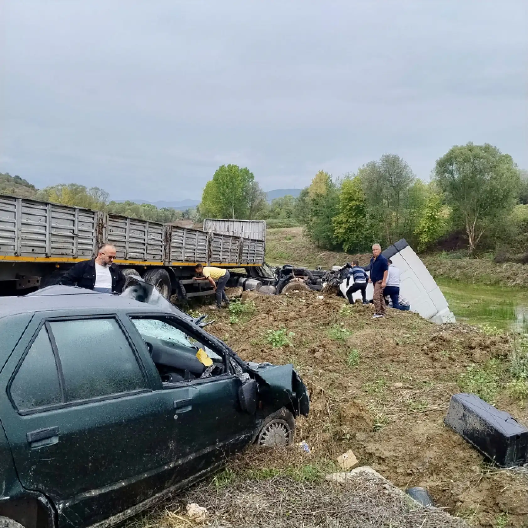 Potbaşı Mevkiinde Feci Kaza!