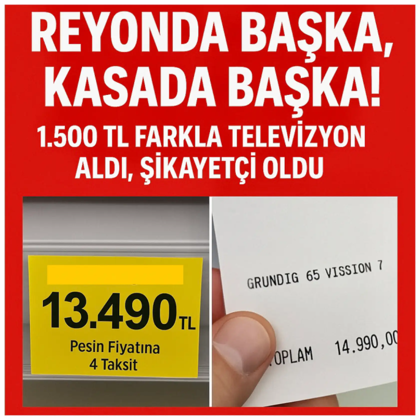 Reyonda Başka, Kasada Başka!
