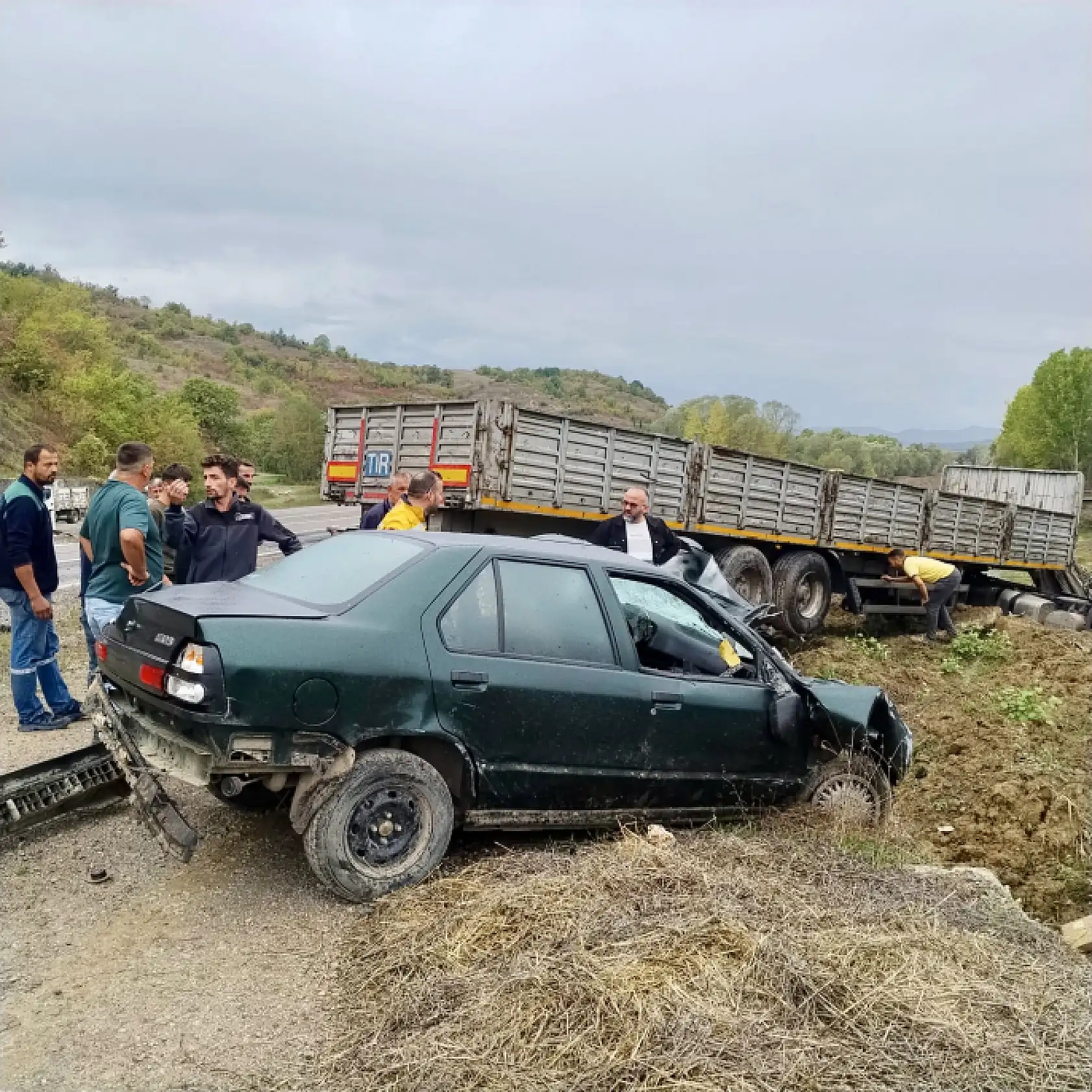 Potbaşı Mevkiinde Feci Kaza!