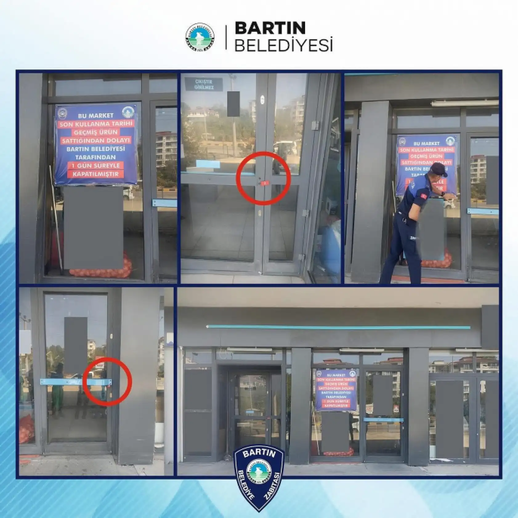 Zincir markete zabıtadan şok ceza