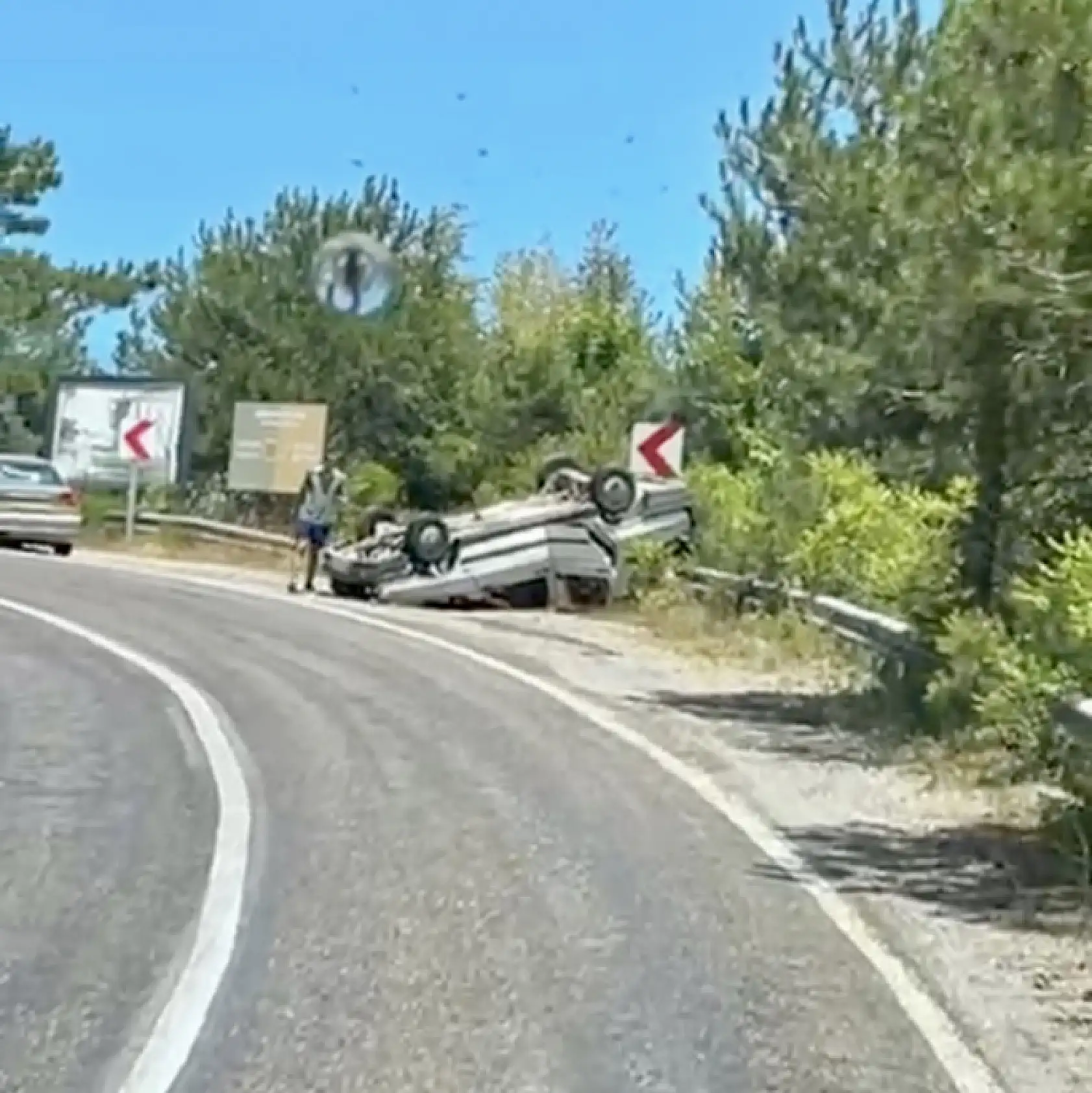 İnkumu rampasında kaza