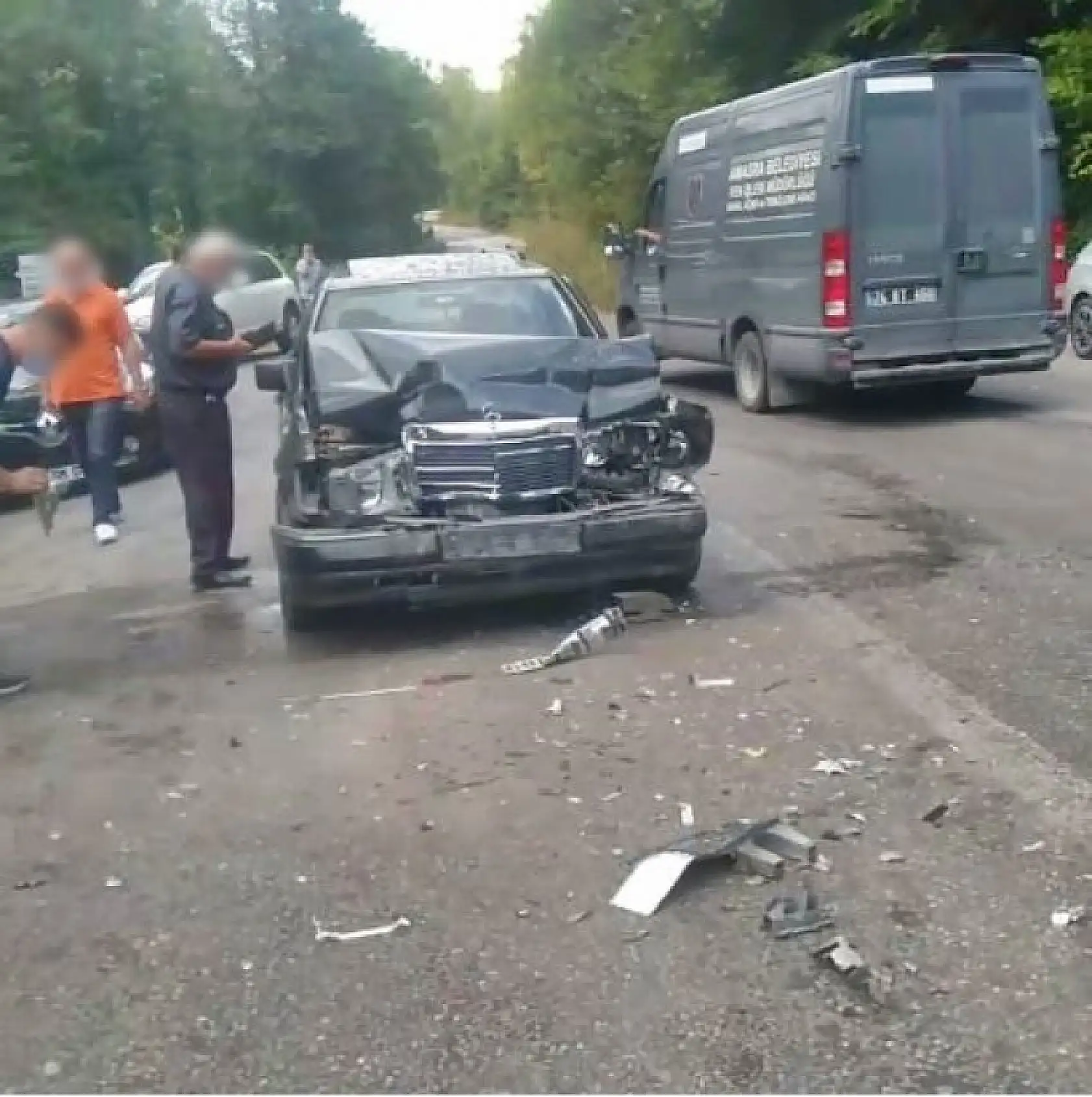 Amasra eski yolda kaza