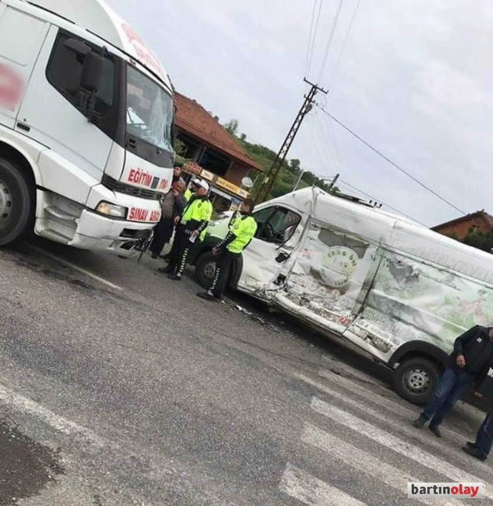 İhsanoğlu kavşağında kaza