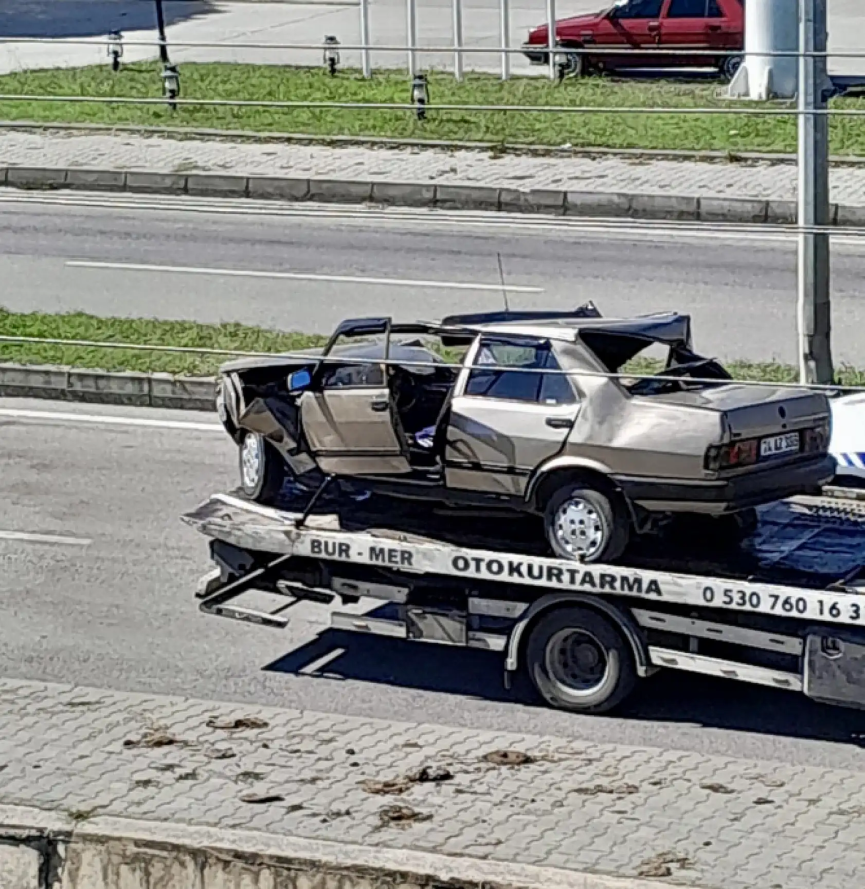 Terminal yolunda feci kaza